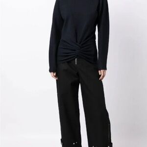 Dion Lee drape merino wool sweater in NAVY. US6 size M. Originally $620 retail